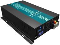🔌 wzelb 3000w continuous / 6000w peak 36v pure sine wave power inverter dc to 120v ac converter with dual ac outlets, 2 battery cable sets, led display logo