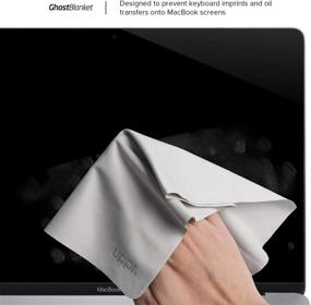 img 2 attached to 👻 Полотенце GhostBlanket верхний регистр 13-дюймовый экран защита от следов клавиш из микрофибры и очистительная ткань - Совместимо с MacBook Pro 13 дюймов и MacBook Air 13 дюймов