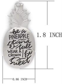 img 2 attached to HOYUNLA Pineapple Themed Initial Keychain Men's Accessories