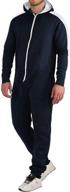 coofandy casual jumpsuit tracksuits pockets sports & fitness for team sports logo