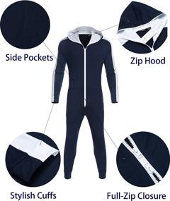 img 2 attached to COOFANDY Casual Jumpsuit Tracksuits Pockets Sports & Fitness for Team Sports