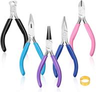 🛠️ versatile 5-pack jewelry pliers set for crafting, repair, and jewelry making – needle nose, round nose, chain nose, bent nose, and zipper pliers included! logo