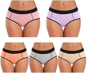 img 4 attached to POKARLA Stretch Underwear Panties Multipack Women's Clothing for Lingerie, Sleep & Lounge