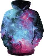 🦄 luyusbaby unicorn galaxy printed kids hoodies with pocket: trendy 3d sweatshirts for boys and girls logo