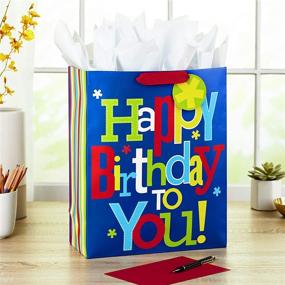 img 3 attached to 🎁 Hallmark 15" Extra Large Birthday Gift Bag - Celebrate with Style!