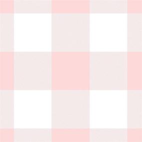 img 1 attached to Wake In Cloud - Pink and White Plaid Comforter Set, Buffalo Check Gingham Checker Geometric Modern Pattern, Twin Size, Soft Microfiber Bedding (3pcs)