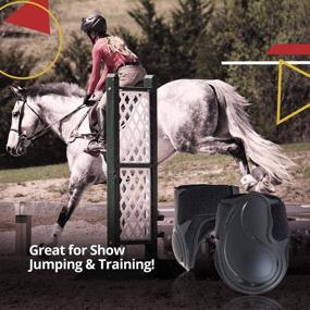 img 2 attached to 🐎 Pro-K 3D Air Mesh Horse Ankle Boots: Kavallerie Fetlock Boots with Impact Resistance and Breathable Soft Padding - Ideal for Horse Jumping & Training