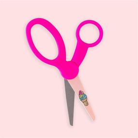 img 3 attached to ✂️ Multicolor Pack of 4 Yoobi Kids Scissors with Blunt Tip