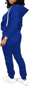 img 2 attached to 👚 FANDEE Two Piece Outfits: Stylish Track Suits with Zipper Hoodie and Pockets for Casual Women