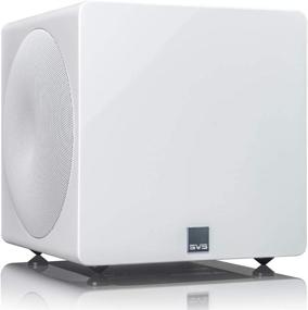 img 3 attached to 🔊 Enhance Your Audio Experience with the SVS 3000 Micro Subwoofer - Fully Active Dual 8-inch Drivers (White Gloss)