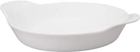 img 1 attached to 🍽️ HIC Harold Import Co. 5" Porcelain Round Au Gratin Dish - Perfectly Sized 4 Oz Capacity - 98030-HIC, 1 EA