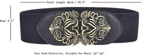 img 1 attached to Swtddy Vintage Elastic Stretch Waistband Women's Accessories in Belts