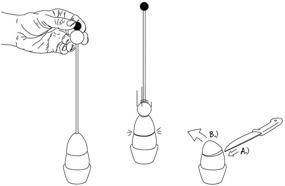 img 1 attached to 🥚 The Authentic Clack Egg Opener - High-Quality Stainless Steel Egg Topper - German Engineered Egg Accessories (Silicone Top in Black)