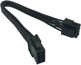 img 4 attached to (2-Pack) COMeap ATX CPU 8 Pin (4+4) Male to Female Extension Cable for Motherboard Power Supply PSUs - 9.5-inch (24cm)