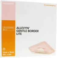 🩹 smith & nephew allevyn gentle border lite foam dressing - 6 x 6" square, adhesive, sterile - box of 10 (item #66800840) logo