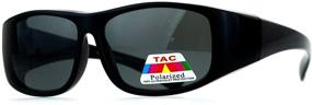 img 3 attached to SA106 Polarized Anti Glare Sunglasses Black