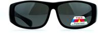 sa106 polarized anti glare sunglasses black logo