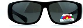 img 4 attached to SA106 Polarized Anti Glare Sunglasses Black