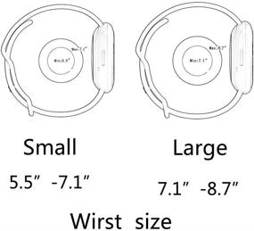 img 2 attached to 📿 Силиконовые регулируемые классические аксессуарные браслеты для Fitbit Versa 3 / Fitbit Sense, запасные браслеты для женщин и мужчин, подходят для маленьких и больших размеров, идеально подходят для отслеживания фитнеса.