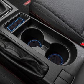 img 4 attached to JKCOVER Compatible With Subaru WRX 2015-2020 2021 Center Console Liner Accessories Premium Custom Interior Cup Holder Inserts