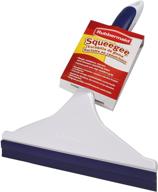 🧼 rubbermaid comfort grip squeegee cleaning brush - efficient 1-pack white solution logo