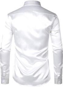 img 3 attached to ZEROYAA Luxury Button Shirts ZLCL14 White: Elevate Your Style with Sophistication