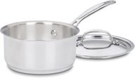 🍳 cuisinart 719-14 chef's classic stainless 1-quart saucepan: premium quality with cover logo