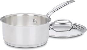 img 1 attached to 🍳 Кастрюля Cuisinart 719-14 Chef's Classic Stainless объемом 1 кварт: премиум-качество с крышкой