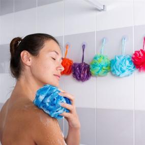 img 1 attached to Revitalize Your Shower Experience with the Spa Savvy Shower Loofah Suction