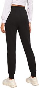 img 3 attached to SweatyRocks Drawstring Striped Sweatpants Pockets Sports & Fitness in Team Sports