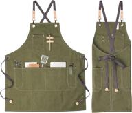 👨 multi-pocket apron for chefs, waiters, artists, men and women - perfect for grill, kitchen, restaurant, bar and shop work логотип