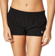 🩳 volcom women's simply solid boardshorts - clothing, swimsuits, and cover-ups logo