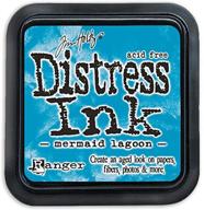 🧜 ranger tim holtz distress ink pad in mermaid lagoon - vibrant shades for creative projects logo