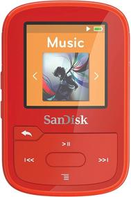 img 4 attached to SanDisk 16GB Clip Sport Plus MP3 Player Red - Bluetooth, LCD Screen, FM Radio - SDMX28-016G-G46R: The Ultimate Music Companion