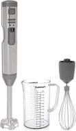 🔋 cuisinart csb-400cd cordless and rechargeable smartstick hand blender – versatile kitchen appliance for easy blending and mixing, silver logo