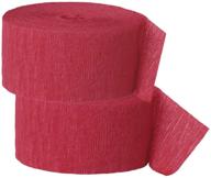 🎉 доступный декоративный бумажный шнурок ocd - 81 фут (2 упаковки) - идеально подходит для вечеринок, вечеринок для малышей и девичьих посиделок - яркий красный оттенок. логотип