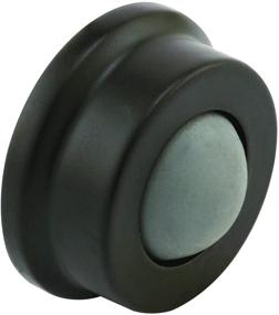 img 3 attached to 🚪 Bronze Finish Small & Unobtrusive Prime-Line J 4648 Door Stop with Rubber Bumper, 1 Inch OD (Pack of 1)