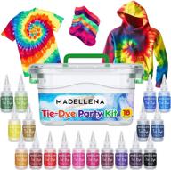 🎨 all-in-one tie-dye party kit: 18 pre-filled bottles | fun and easy group activity | perfect fashion design kit for kids and large groups logo