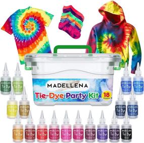 img 4 attached to 🎨 All-in-One Tie-Dye Party Kit: 18 Pre-Filled Bottles | Fun and Easy Group Activity | Perfect Fashion Design Kit for Kids and Large Groups