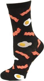 img 1 attached to Носки для детей Eggs and Bacon от HOTSOX - черные, 1 пара