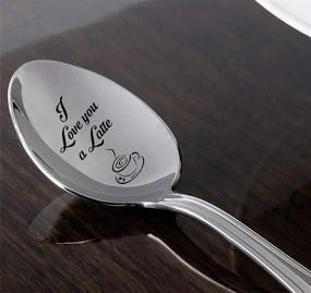 img 1 attached to ☕️ I Love You a Latte - Unique Spoon Gift for Kids, Dad or Mom - Perfect Boyfriend or Girlfriend's Gift! (#SP_078)