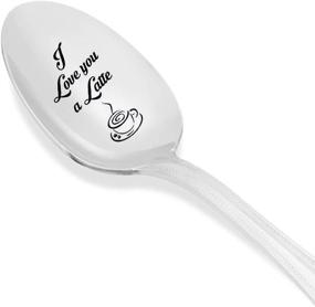 img 3 attached to ☕️ I Love You a Latte - Unique Spoon Gift for Kids, Dad or Mom - Perfect Boyfriend or Girlfriend's Gift! (#SP_078)