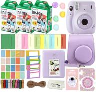 📸 fujifilm instax mini 11 instant camera kit with case, 60 fuji films & more (purple) logo