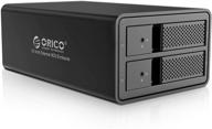 💾 orico 2-bay usb 3.0 to sata 3.5-inch chia external hdd enclosure - supports 32tb (2 x 16tb), aluminum alloy, uasp, disk data storage - model 9528u3 logo