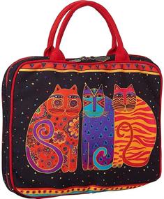 img 4 attached to 👜 Stylish Indigo Cats Cosmetic Handbags & Wallets by Laurel Burch: Perfect for Women!