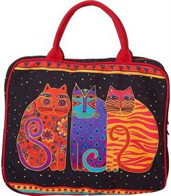 img 3 attached to 👜 Stylish Indigo Cats Cosmetic Handbags & Wallets by Laurel Burch: Perfect for Women!