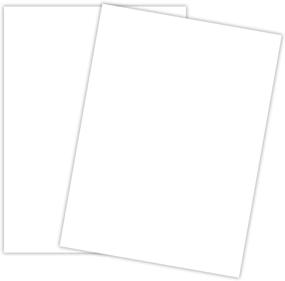 img 4 attached to 📜 Premium White Cardstock for School, Arts & Crafts, Invitations - 8.5x11, 65 lb, Medium Weight (50 Sheets)