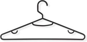 img 2 attached to Honey-Can-Do HNGZ01520 Lightweight Recycled Plastic Hangers, 60-Pack, Black - Organize Your Closet Efficiently!