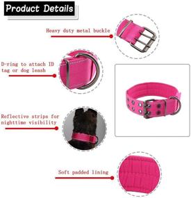 img 3 attached to 🐾 Yunleparks Reflective Tactical Dog Collar: Soft Padded Lining & Metal Buckle for Small Medium Large Dogs