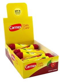 img 2 attached to 🍒 Carmex Lip Balm Fresh Cherry SPF#15 0.35 Ounce Tube (12 Pieces) - Moisturizing Cherry Flavored Lip Balm with Sun Protection